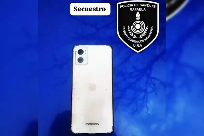 Detención por robo en Rafaela Secuestro de celular y detención de un menor de edad