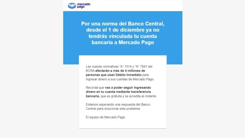 Cambios en la asociación de Cuentas Bancarias con MercadoPago Cambios en la asociación de Cuentas Bancarias con MercadoPago