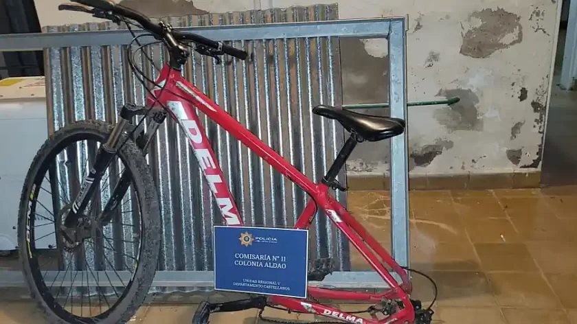 Colonia Aldao: hallazgo y secuestro de bicicleta sustraída Colonia Aldao: hallazgo y secuestro de bicicleta sustraída