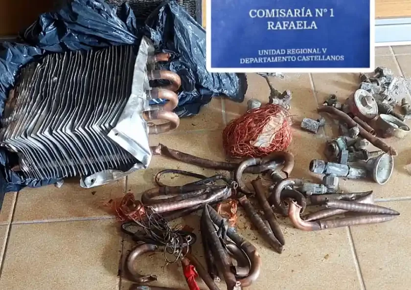 Detenido con material de dudosa procedencia en Rafaela Detenido con material de dudosa procedencia en Rafaela