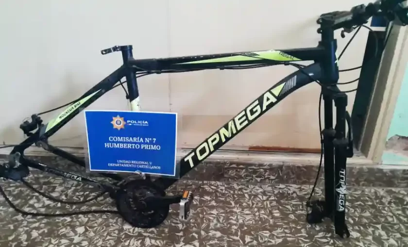 Hallazgo: bicicleta sustraída recuperada en Humberto Primo Hallazgo: Bicicleta Sustraída Recuperada en Humberto Primo