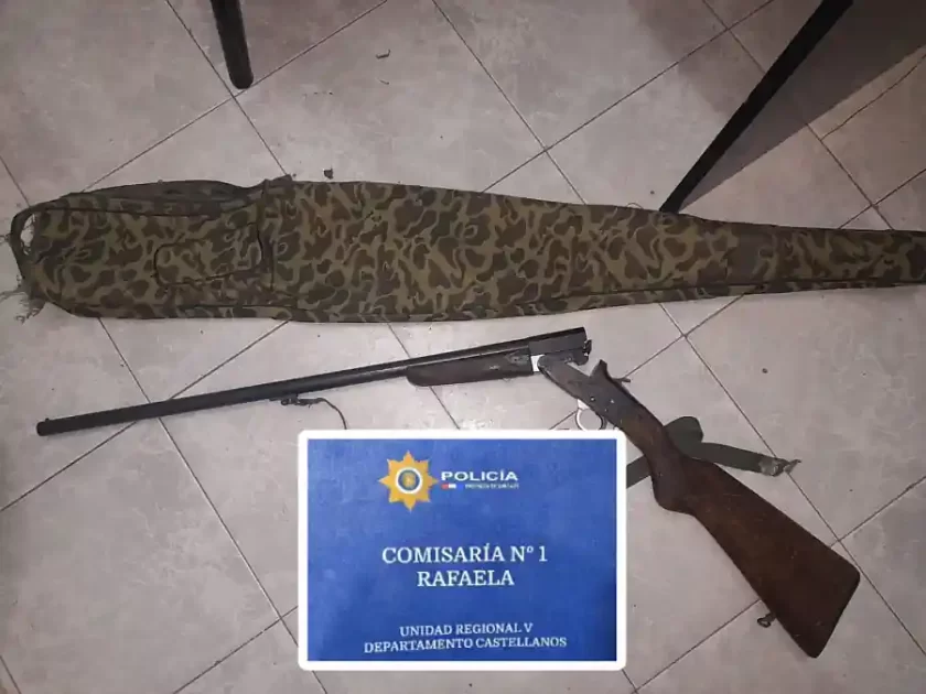 Intervención policial y detención por amenazas con arma de fuego Intervención policial y detención por amenazas con arma de fuego