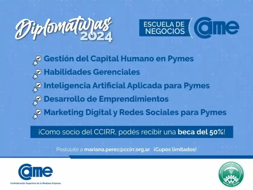 Diplomaturas 2024 de la Escuela de Negocios de la CAME Diplomaturas 2024 de la Escuela de Negocios de la CAME