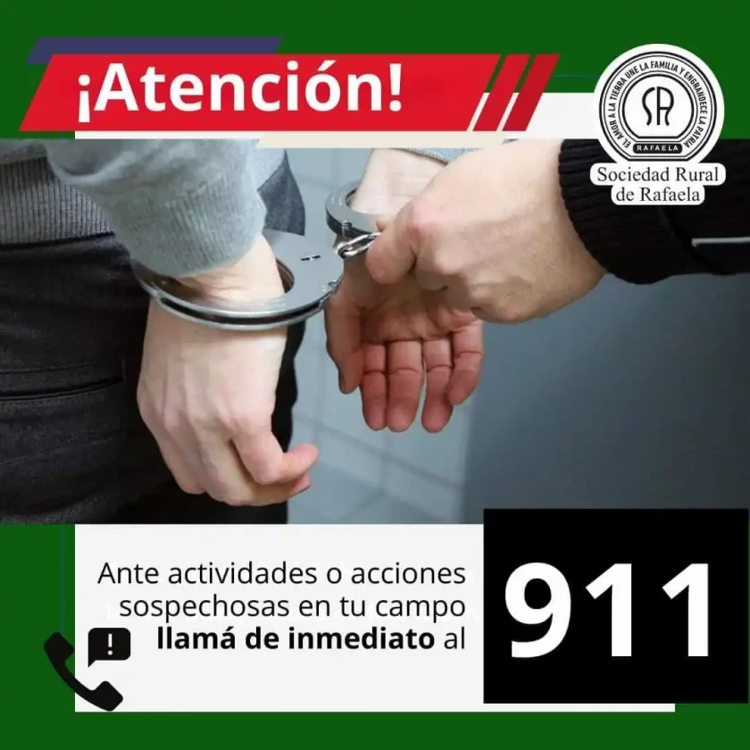 La inseguridad rural no se detiene y a todos los hechos hay que denunciarlos La inseguridad rural no se detiene y a todos los hechos hay que denunciarlos