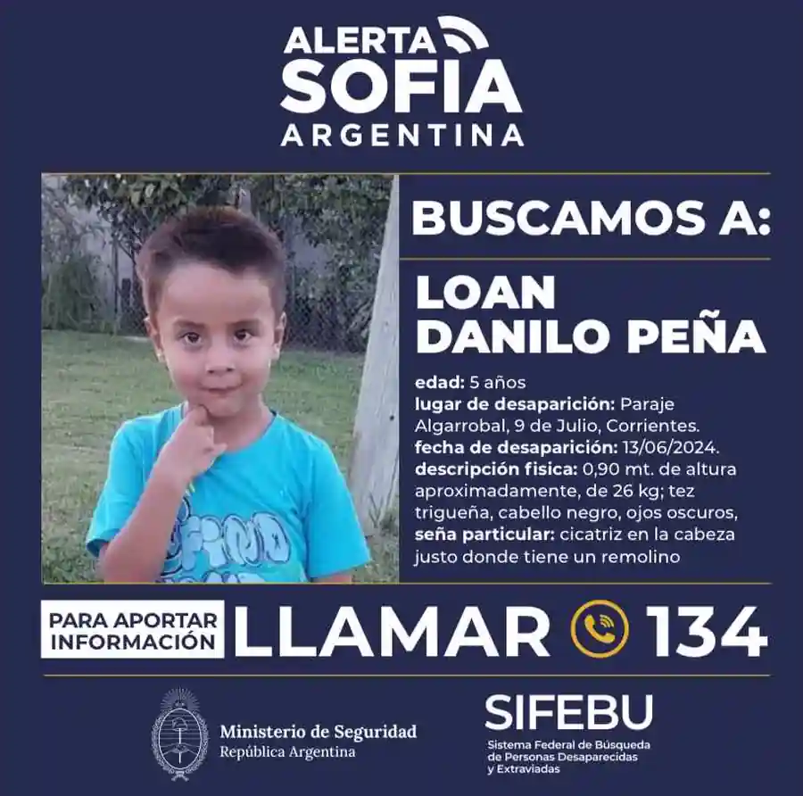 Caso Loan: Investigación federal abierta por la desaparición del niño en Corrientes