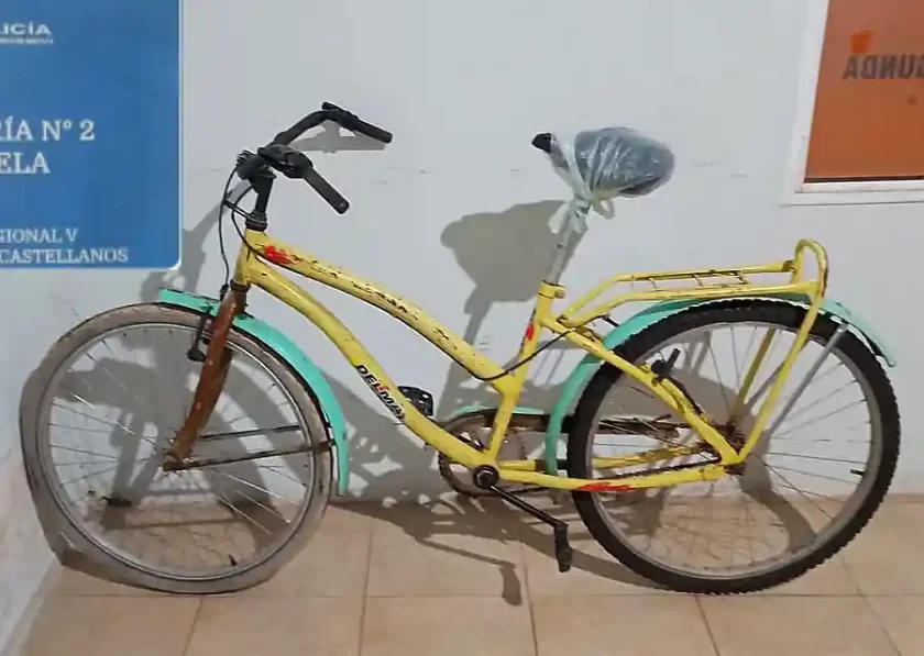Recuperaron una bicicleta robada en Rafaela y detuvieron a un sospechoso bicicleta