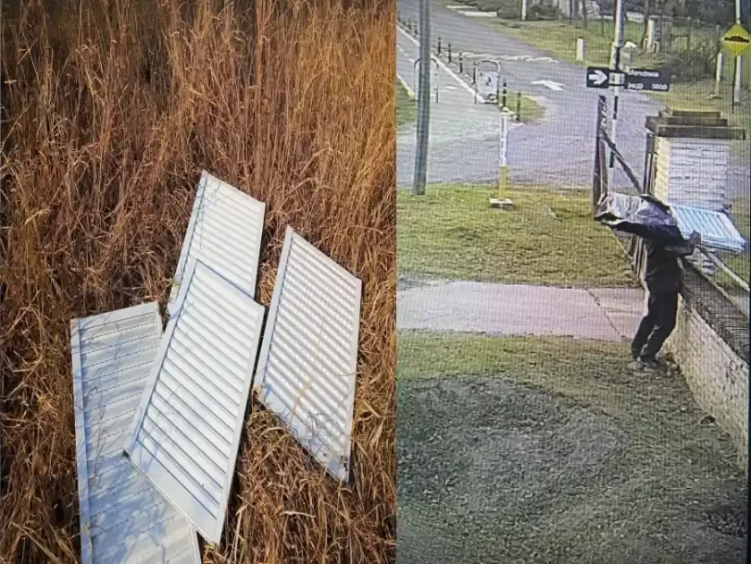 Gracias a las cámaras de seguridad, recuperan elementos robados Gracias a las cámaras de seguridad, recuperan elementos robados