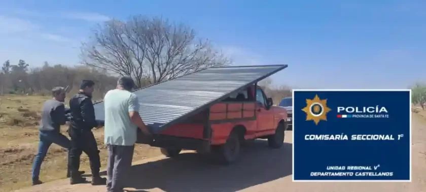 Rafaela: Portón recuperado por la policía Rafaela: Portón recuperado por la policía