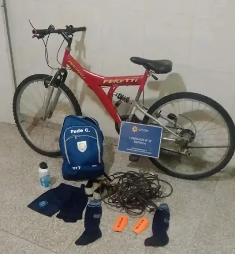 Rafaela: Secuestro de varios elementos robados Rafaela: Secuestro de varios elementos robados