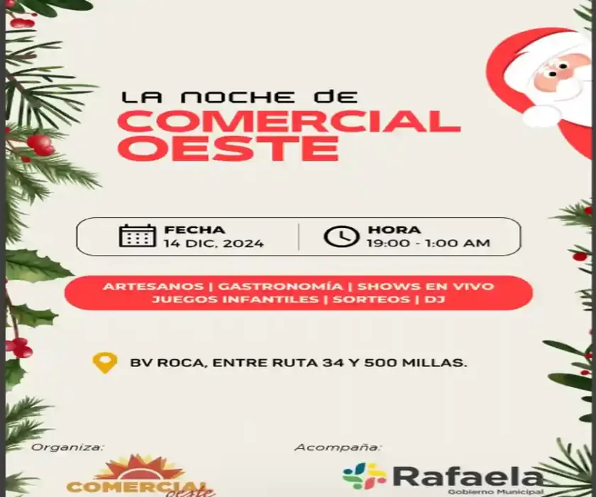 Llega una nueva edición de "La noche de Comercial Oeste" Llega una nueva edición de "La noche de Comercial Oeste"