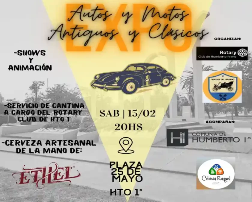 Próxima Expo de Autos y Motos Antiguos en Humberto Primo Próxima Expo de Autos y Motos Antiguos en Humberto Primo