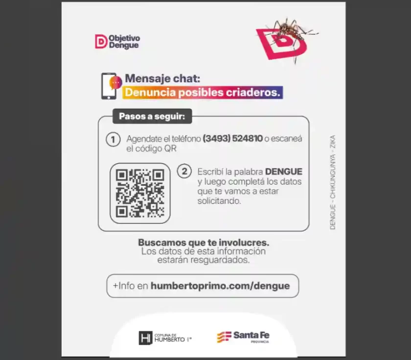 Prevención del dengue en Humberto Primo Prevención del dengue en Humberto Primo