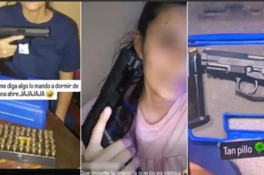 Provincia pasará a disponibilidad a cinco policías por posar en redes sociales con sus armas reglamentarias Provincia pasará a disponibilidad a cinco policías por posar en redes sociales con sus armas reglamentarias