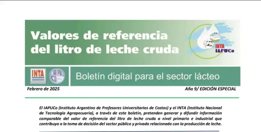 Edición especial del Boletín Valores de Referencia del litro de leche cruda Edición especial del Boletín Valores de Referencia del litro de leche cruda