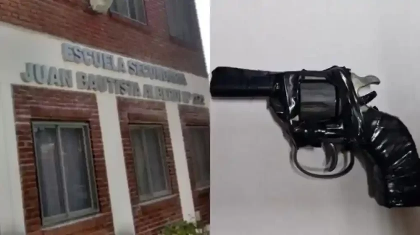 Adolescente de 15 años llevó un revólver a una escuela en zona norte de Rosario Adolescente de 15 años llevó un revólver a una escuela en zona norte de Rosario