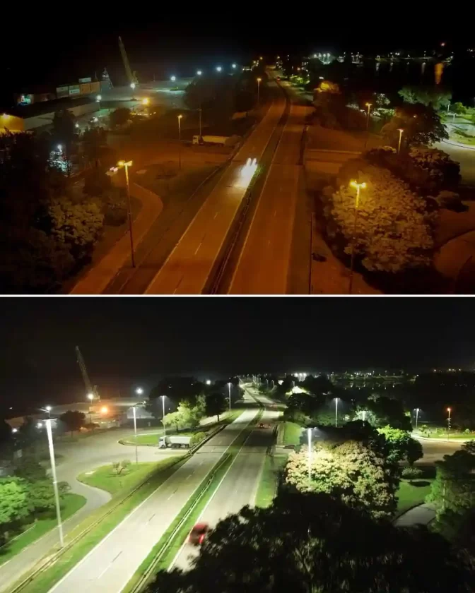 Lo que no hizo Nación, lo está haciendo Provincia: avanza la nueva iluminación led en Circunvalación Santa Fe Lo que no hizo Nación, lo está haciendo Provincia: avanza la nueva iluminación led en Circunvalación Santa Fe