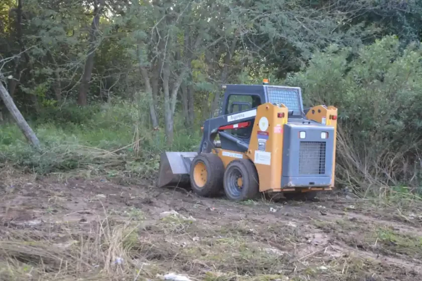 Desmonte y limpieza en el acceso a barrio 2 de Abril para reforzar la seguridad Desmonte y limpieza en el acceso a barrio 2 de Abril para reforzar la seguridad