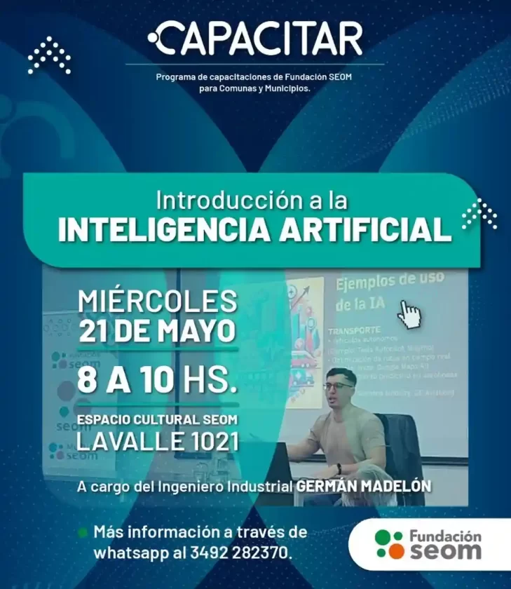 Fundación SEOM presenta una nueva capacitación sobre Inteligencia Artificial Fundación SEOM presenta una nueva capacitación sobre Inteligencia Artificial