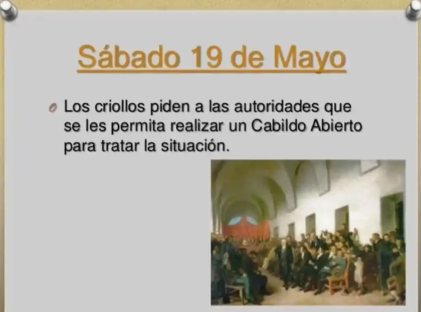 Sábado 19 de Mayo de 1810: La presión se intensifica por el Cabildo Abierto Sábado 19 de Mayo de 1810: La presión se intensifica por el Cabildo Abierto