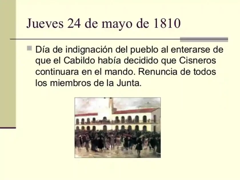 Jueves 24 de Mayo: La maniobra fallida y la reacción patriota que la revierte Jueves 24 de Mayo: La maniobra fallida y la reacción patriota que la revierte