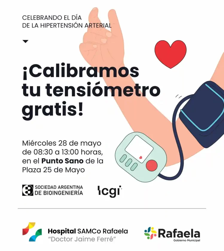 Revisión gratuita de tensiómetros en una jornada organizada por el Hospital Dr. Jaime Ferré Revisión gratuita de tensiómetros en una jornada organizada por el Hospital Dr. Jaime Ferré