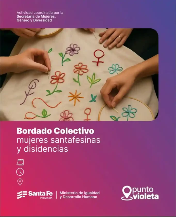 Llega a Rafaela el programa «Bordado Colectivo, mujeres santafesinas y disidencias» Llega a Rafaela el programa «Bordado Colectivo, mujeres santafesinas y disidencias»