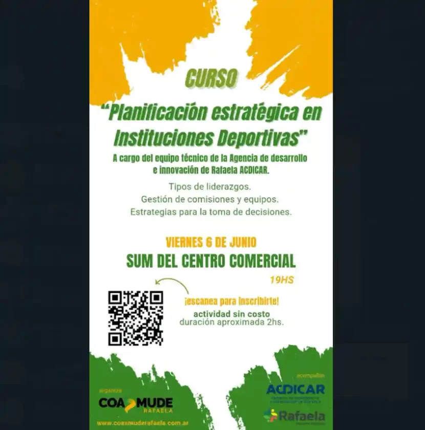 “Ciclo de Charlas y Capacitaciones” 2º encuentro - “Planificación estratégica en Instituciones Deportivas” “Ciclo de Charlas y Capacitaciones” 2º encuentro - “Planificación estratégica en Instituciones Deportivas”