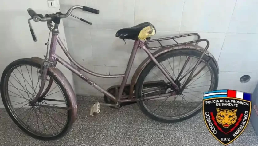 Rafaela: Detuvieron a un sujeto por el robo de una bicicleta y otros elementos Rafaela: Detuvieron a un sujeto por el robo de una bicicleta y otros elementos