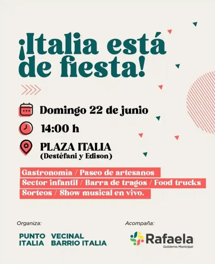 ¡Italia está de fiesta!: gastronomía, música y emprendedores para disfrutar en familia ¡Italia está de fiesta!: gastronomía, música y emprendedores para disfrutar en familia