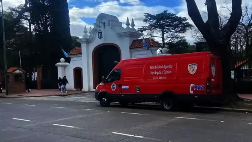 Amenaza de bomba en la Quinta de Olivos: La PFA en alerta máxima Amenaza de bomba en la Quinta de Olivos: La PFA en alerta máxima