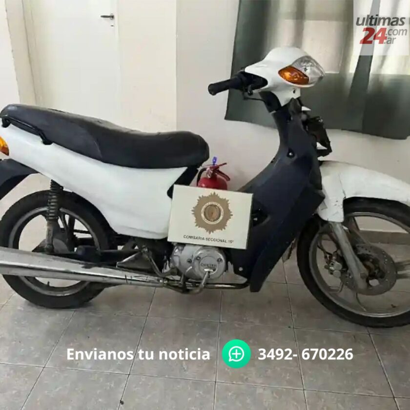 Hallazgo y secuestro de motocicleta abandonada en Rafaela Hallazgo y secuestro de motocicleta abandonada en Rafaela