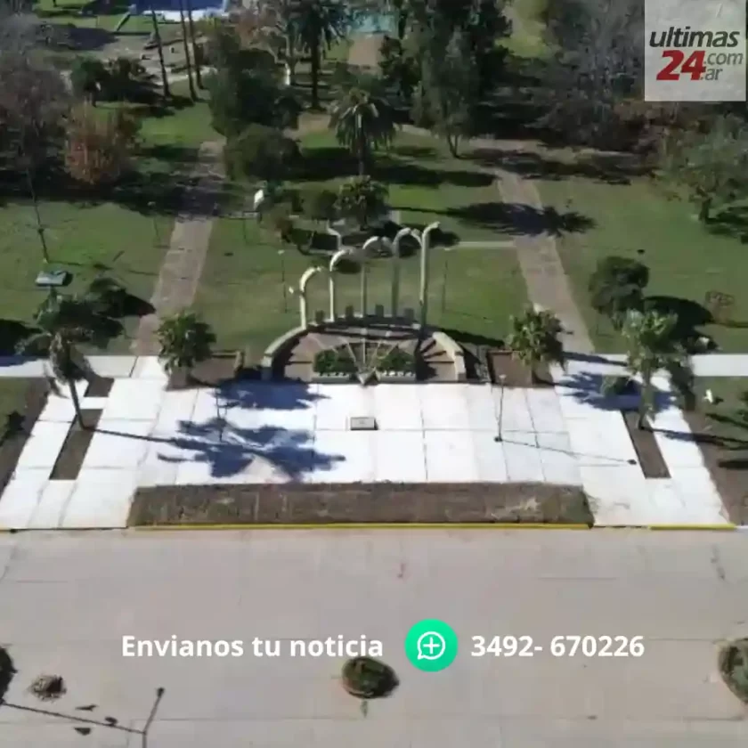 La Plaza 25 de mayo de Humberto Primo se transforma La Plaza 25 de mayo de Humberto Primo se transforma