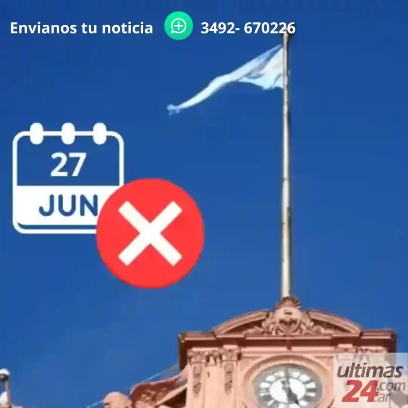 El Gobierno eliminó el feriado del 27 de Junio para empleados estatales El Gobierno eliminó el feriado del 27 de Junio para empleados estatales