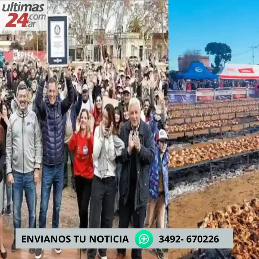 ¡Récord Guinness para Argentina! Concepción del Uruguay asó más de 8 toneladas de pollo ¡Récord Guinness para Argentina! Concepción del Uruguay asó más de 8 toneladas de pollo