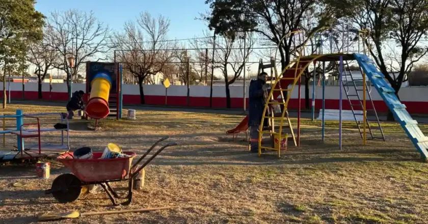 Mejoras en plazas de los barrios Fasoli y 9 de Julio