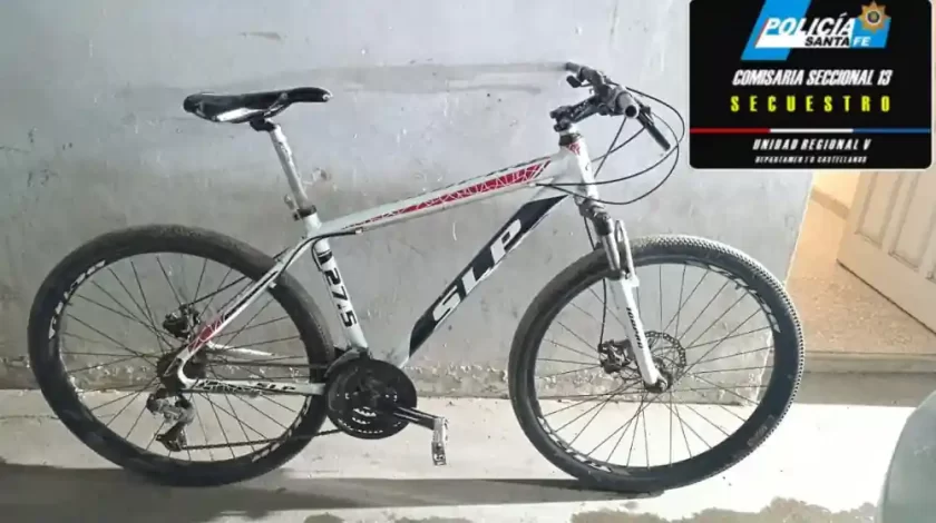 Aprehensión y secuestro de bicicleta en Rafaela: Detenido tras alerta por robo a vivienda Aprehensión y secuestro de bicicleta en Rafaela: Detenido tras alerta por robo a vivienda