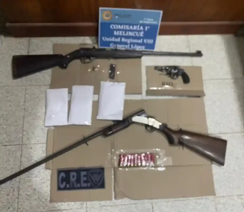 Melincué: Detenida una mujer tras amenazar a comerciante; secuestraron armas de fuego Melincué: Detenida una mujer tras amenazar a comerciante; secuestraron armas de fuego