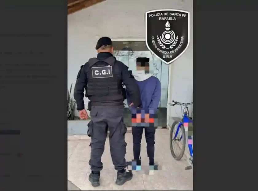 Rafaela: Detenido un joven con pedido de captura por robo Detenido un joven con pedido de captura